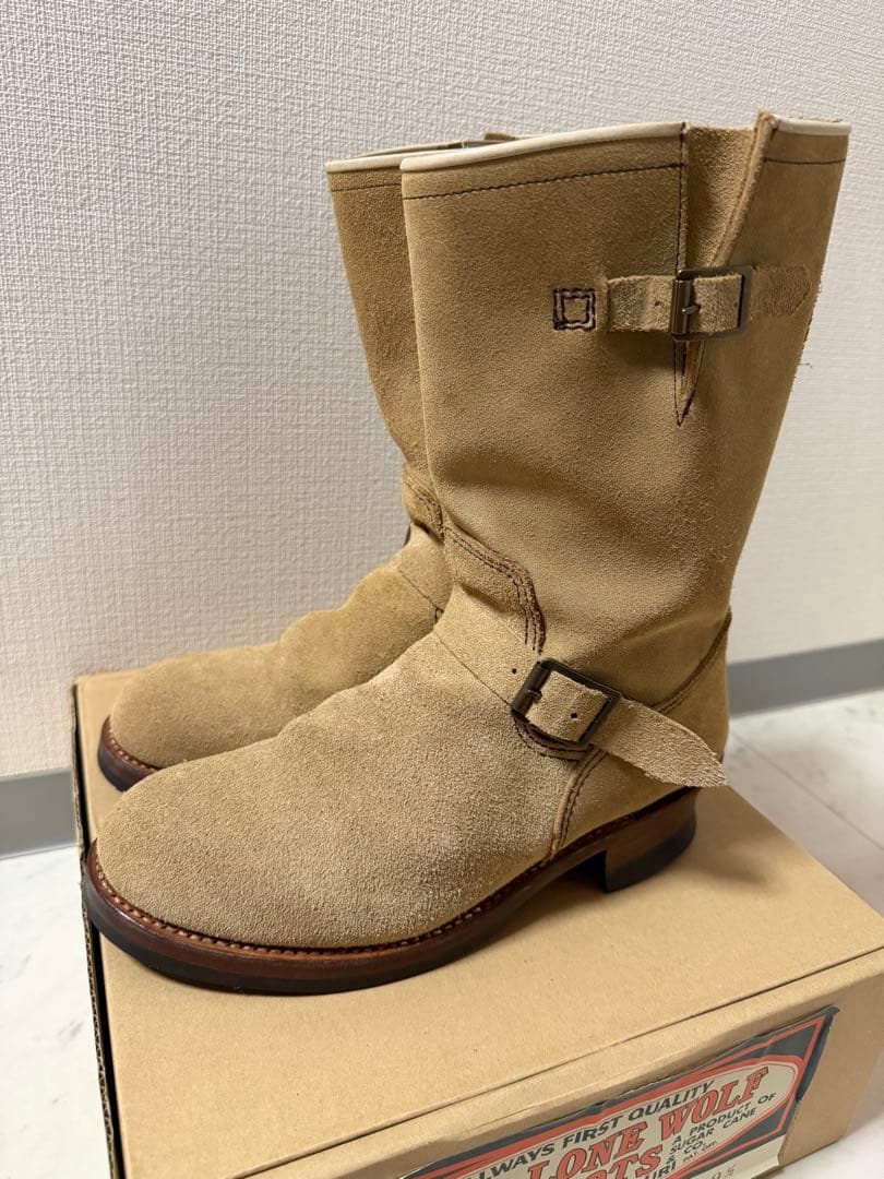 LONE WOLF BOOTS エンジニア ロンウルフ スエード 27.5cm