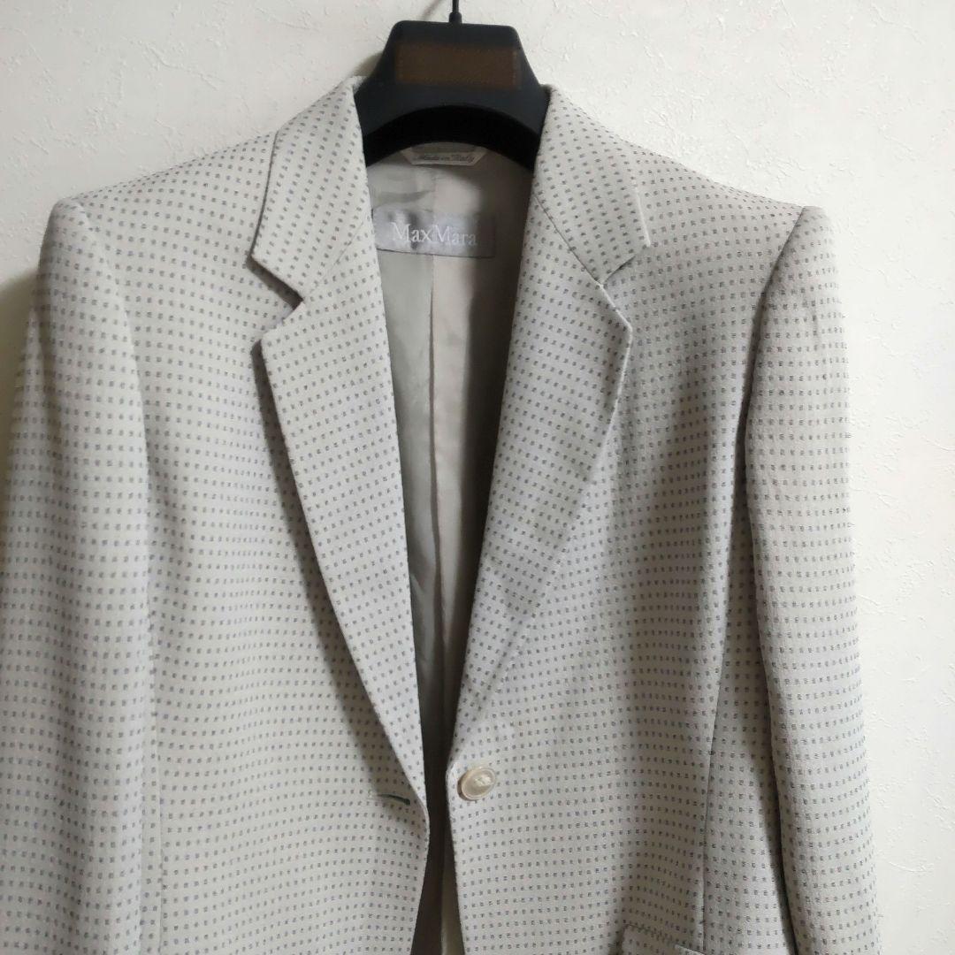 Max Mara　ジャケット　グレー　M イタリア製　おしゃれ　美品