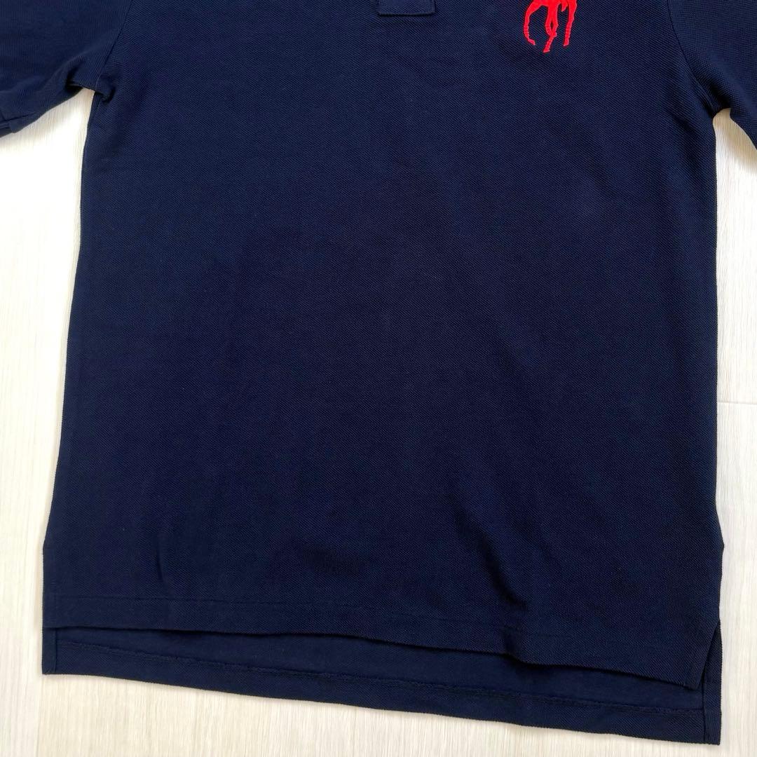 タグ付き 未使用 ポロラルフローレン 半袖ポロシャツ ビックホース ネイビー L