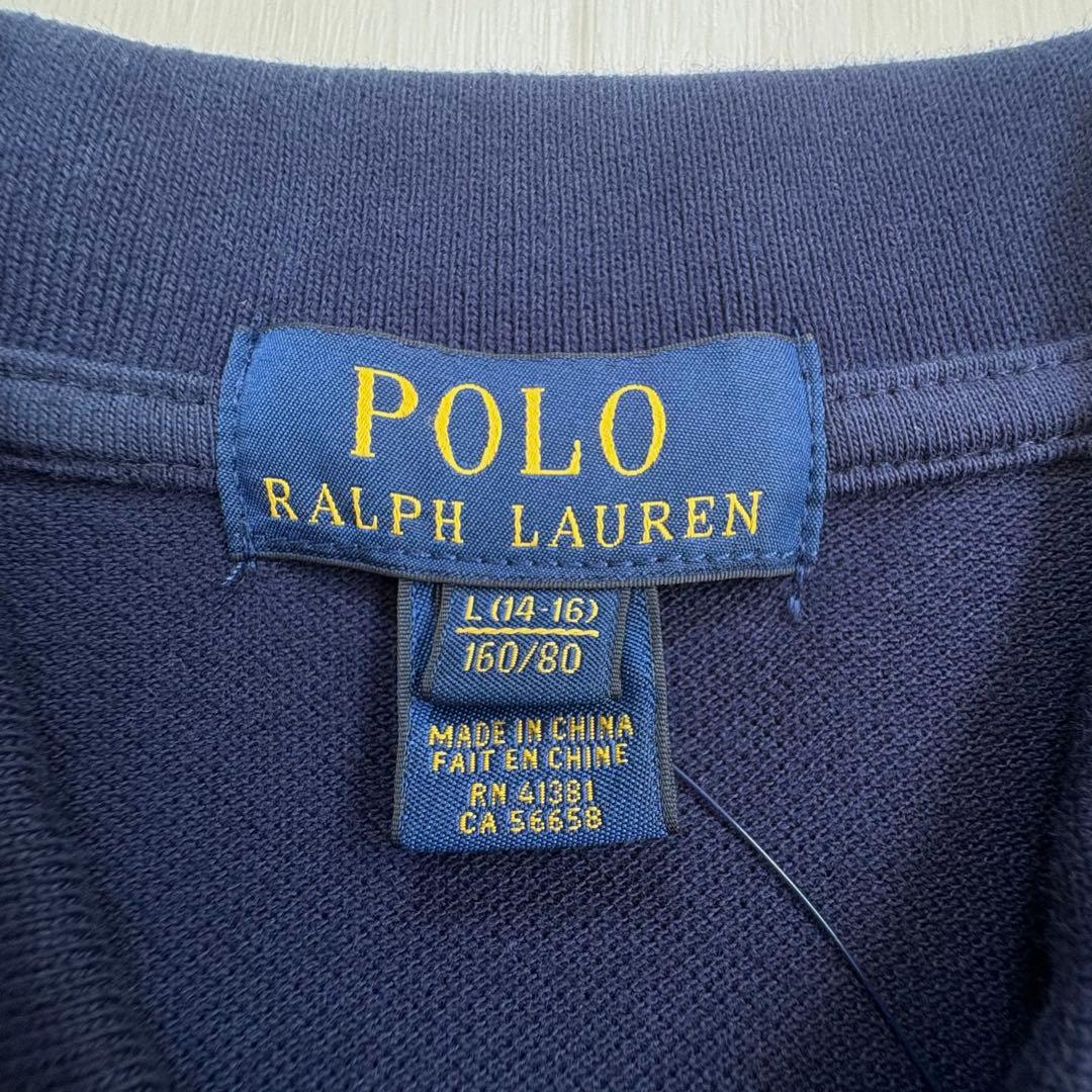 タグ付き 未使用 ポロラルフローレン 半袖ポロシャツ ビックホース ネイビー L