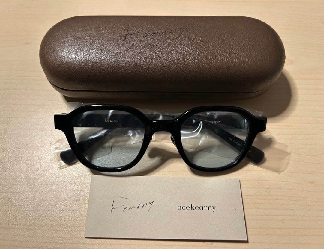 美品 カーニー kearny「flanagan」サングラス セルロイド