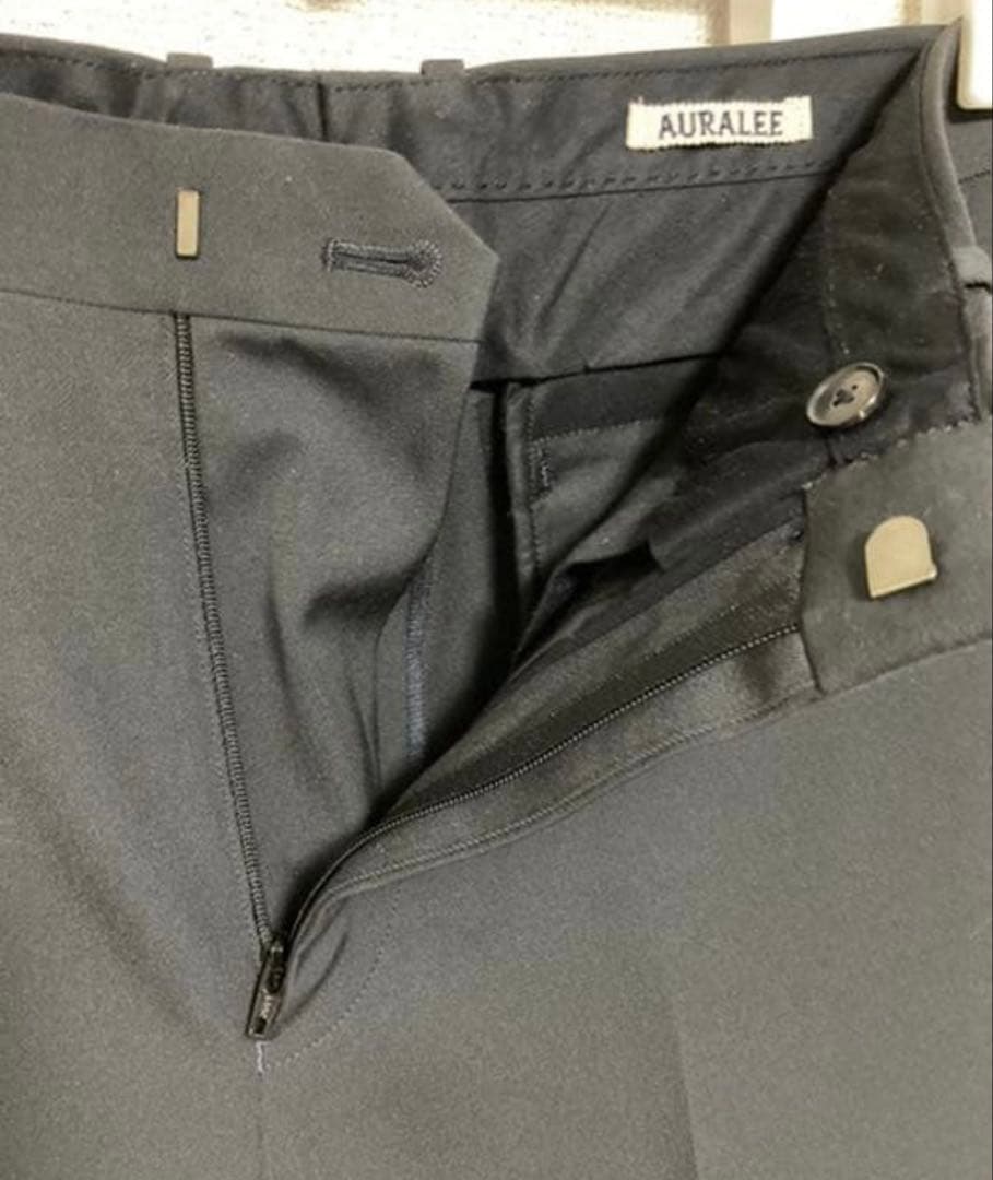 パンツ Auralee light wool max gabardine slacks