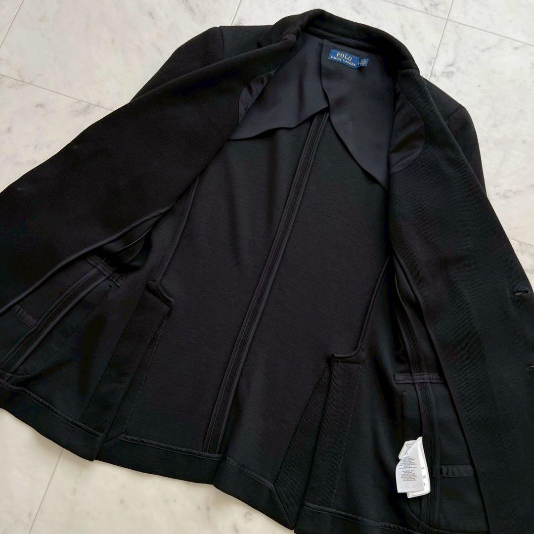 POLO RALPH LAUREN ニット エンブレム刺繍ブレザー シングル