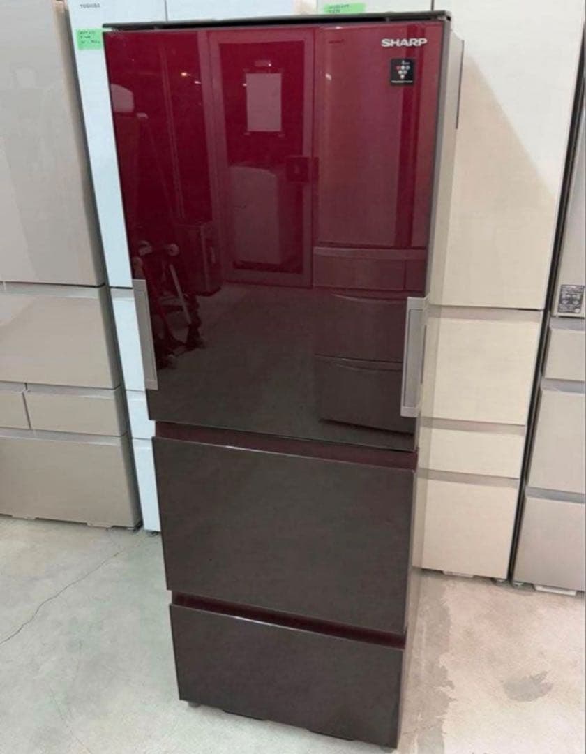 2018年製 356L シャープ 3ドア冷凍冷蔵庫 SJ-GW36D-R