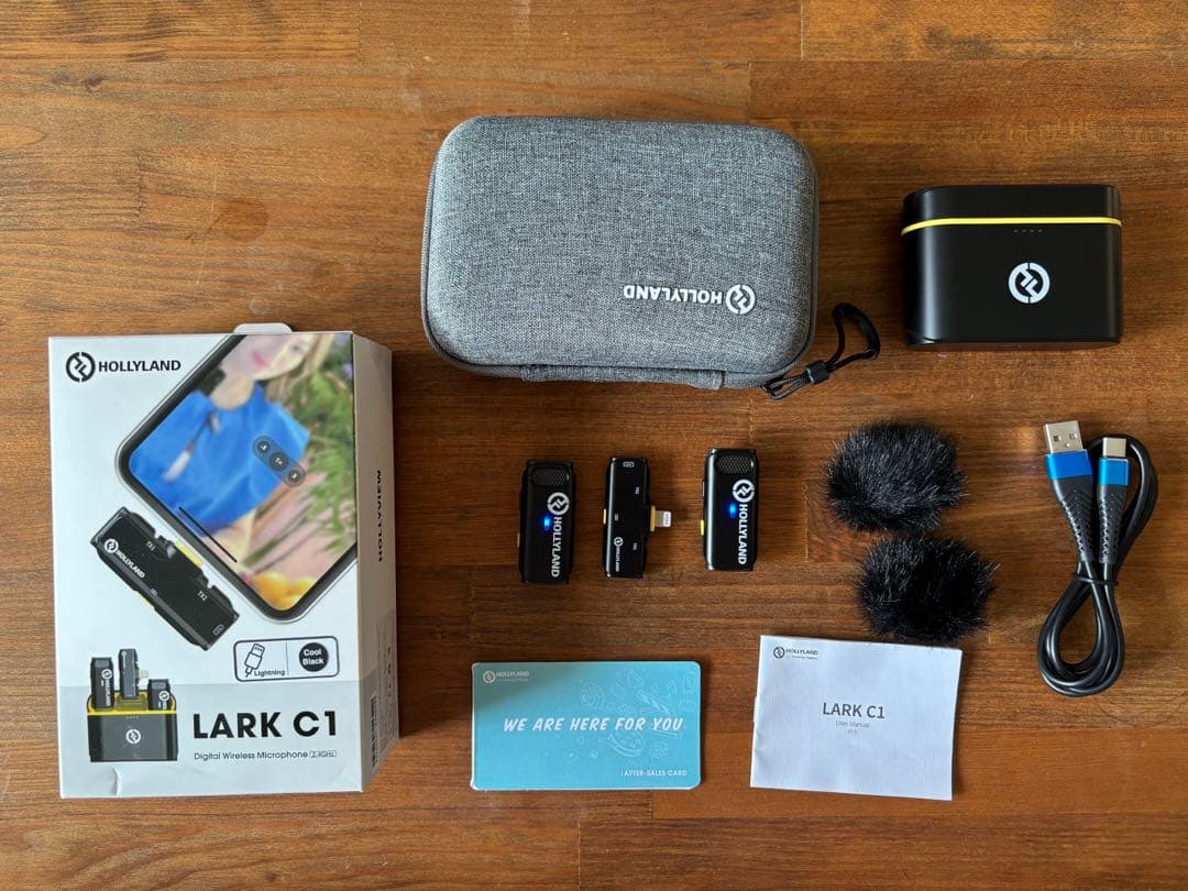 美品 HOLLYLAND LARK C1 ワイヤレスマイク