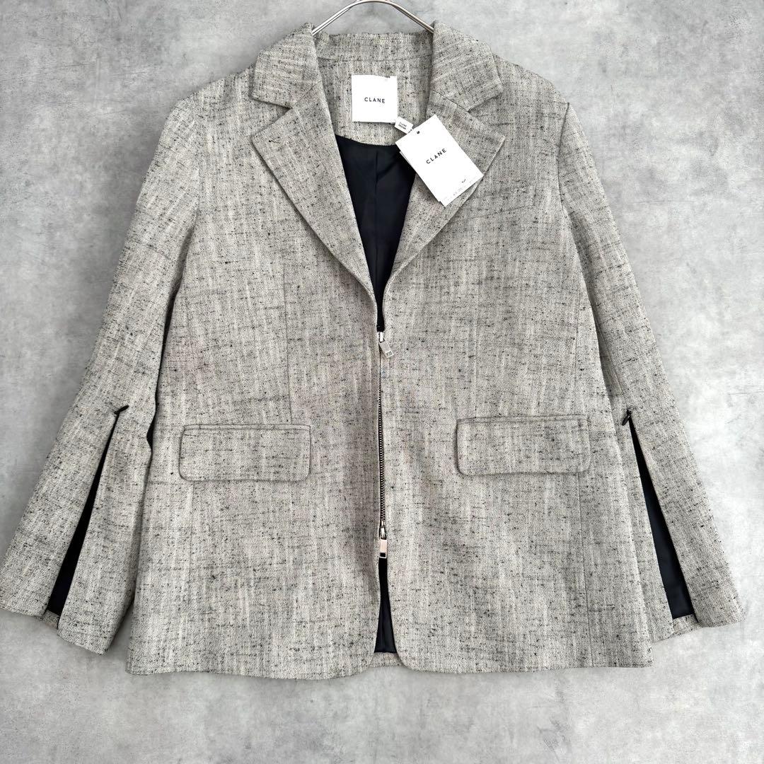 タグ付 3.9万 CLANE Zip Tailored Jacket Mix 1