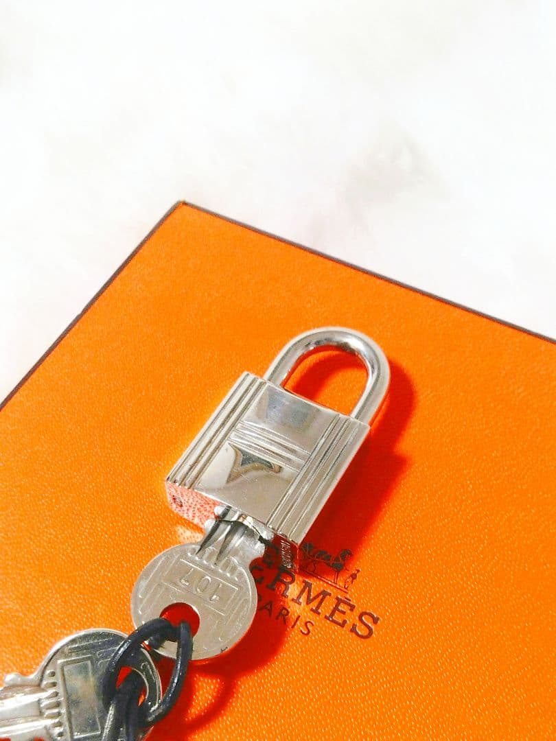 HERMES エルメス カデナ南京錠パドロック鍵2ケ