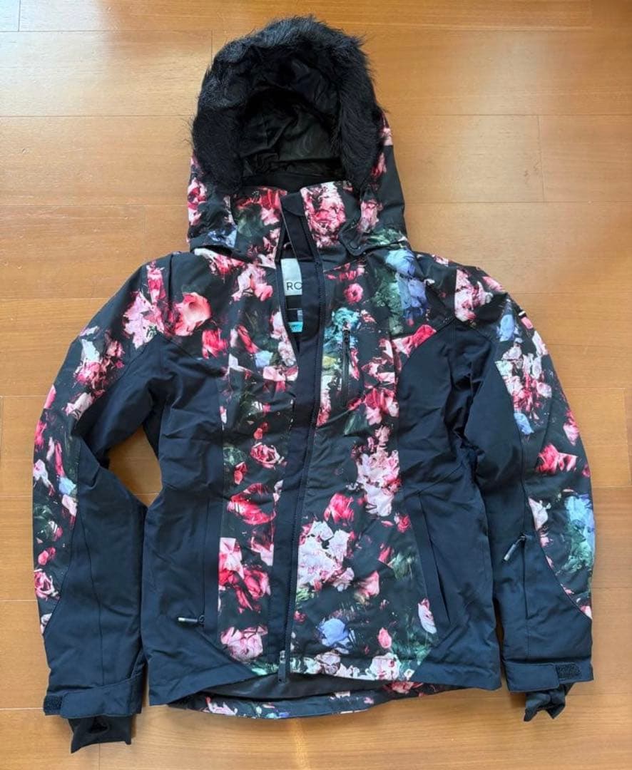 【美品】ロキシー　ROXY スノボウェア　超美品　スノーボードウエア　L バラ