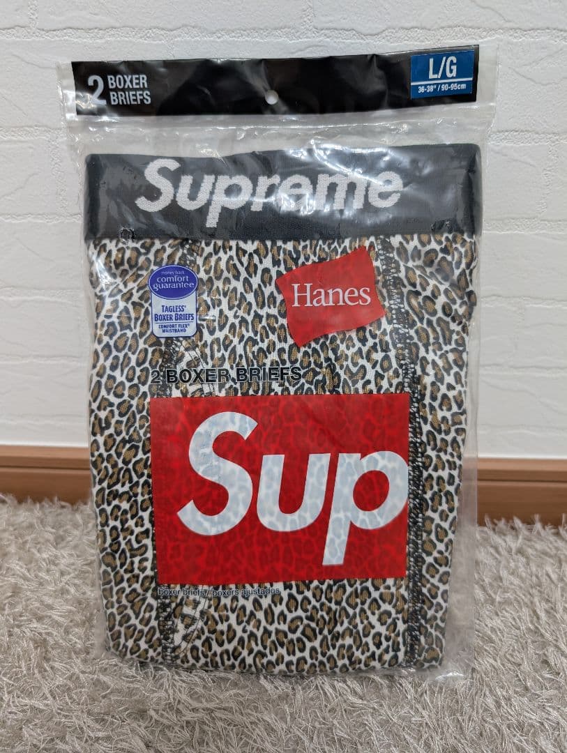【2枚】Supreme Hanes Boxer Leopard ボクサーパンツ