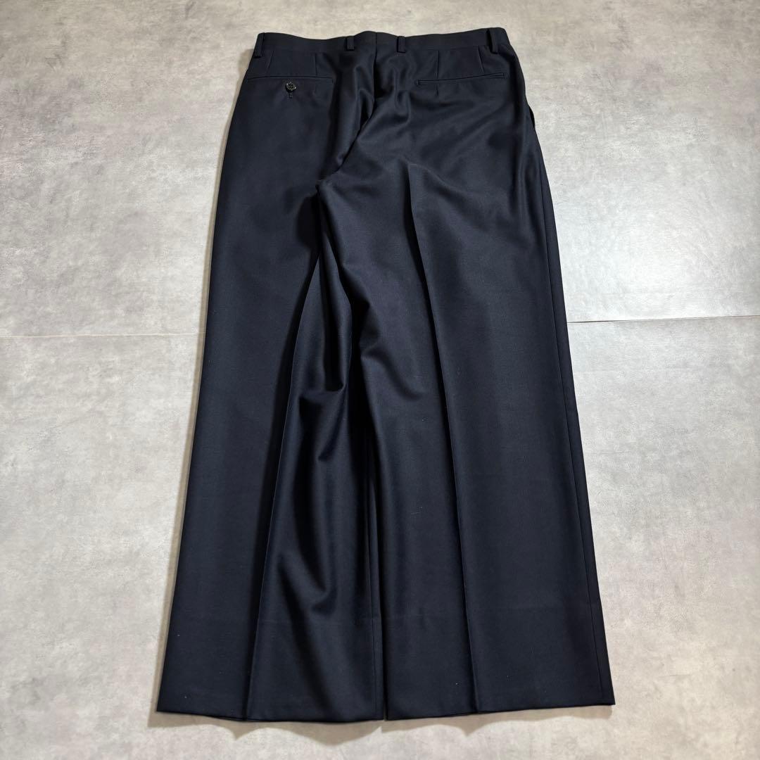 古着 90s CARVEN ワイドスラックス ブラック カシミヤ ウール パンツ