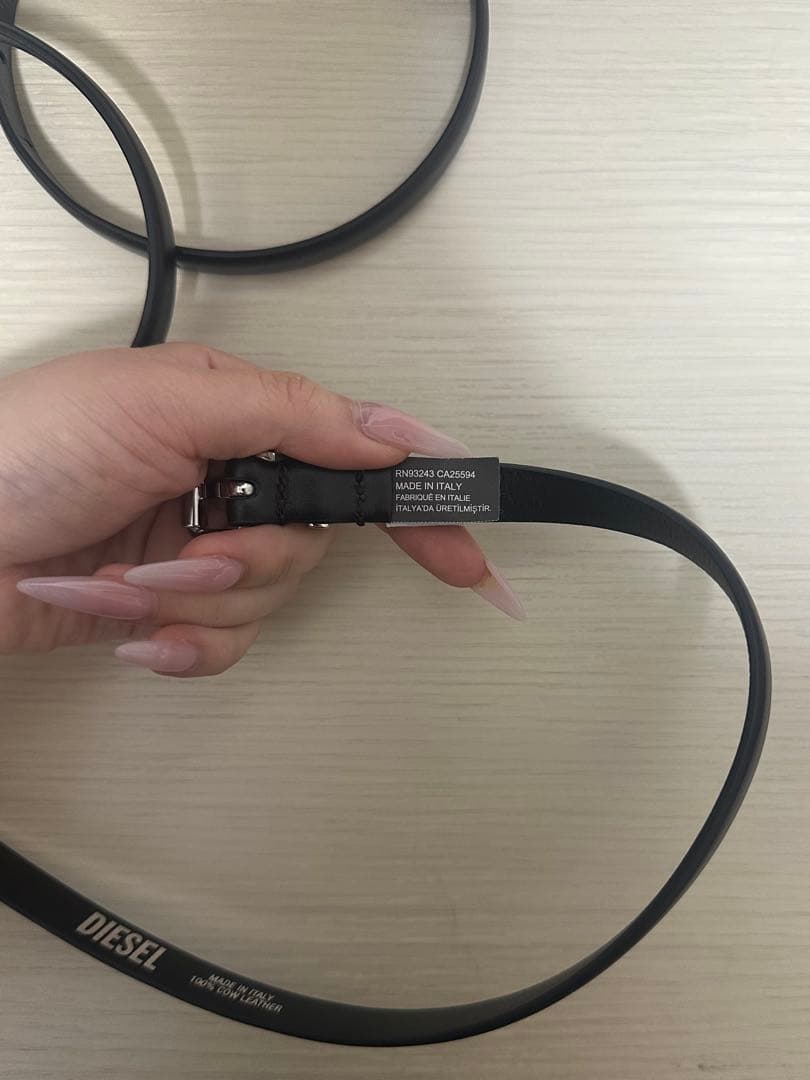 DIESEL BーCharm レザーベルト