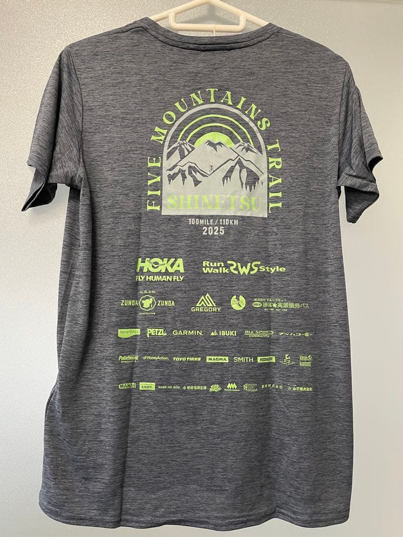 【非売品】信越五岳2025 patagonia Tシャツ(ブルーグレー)