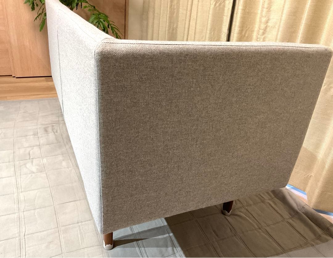 【送料込】unico NORDソファダイニングテーブル　北欧 ②ベンチアーム