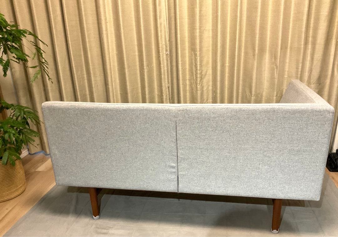 【送料込】unico NORDソファダイニングテーブル　北欧 ②ベンチアーム