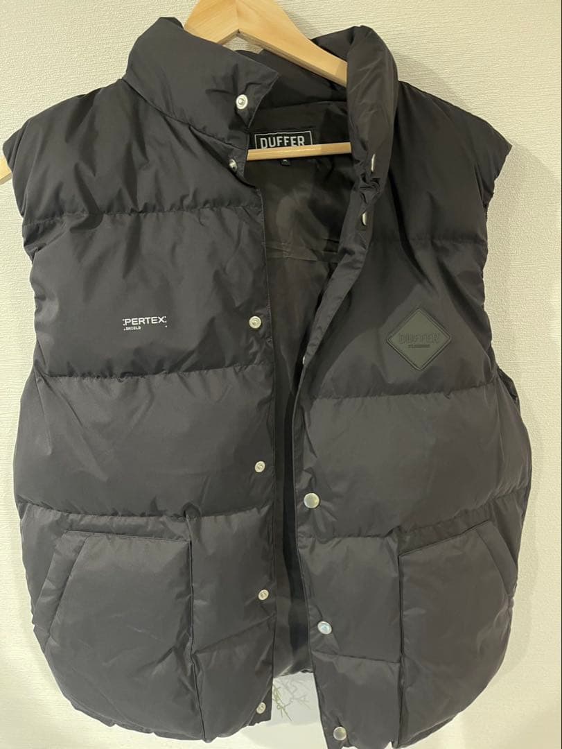 DUFFER ブラック ダウンベスト