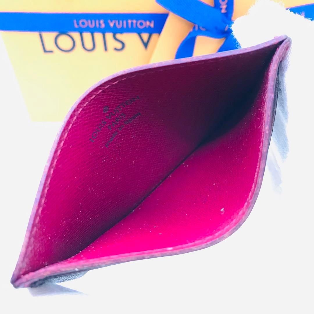 ルイヴィトン✨モノグラム フューシャ ポルトカルト サーンプル 名刺入れ ピンク