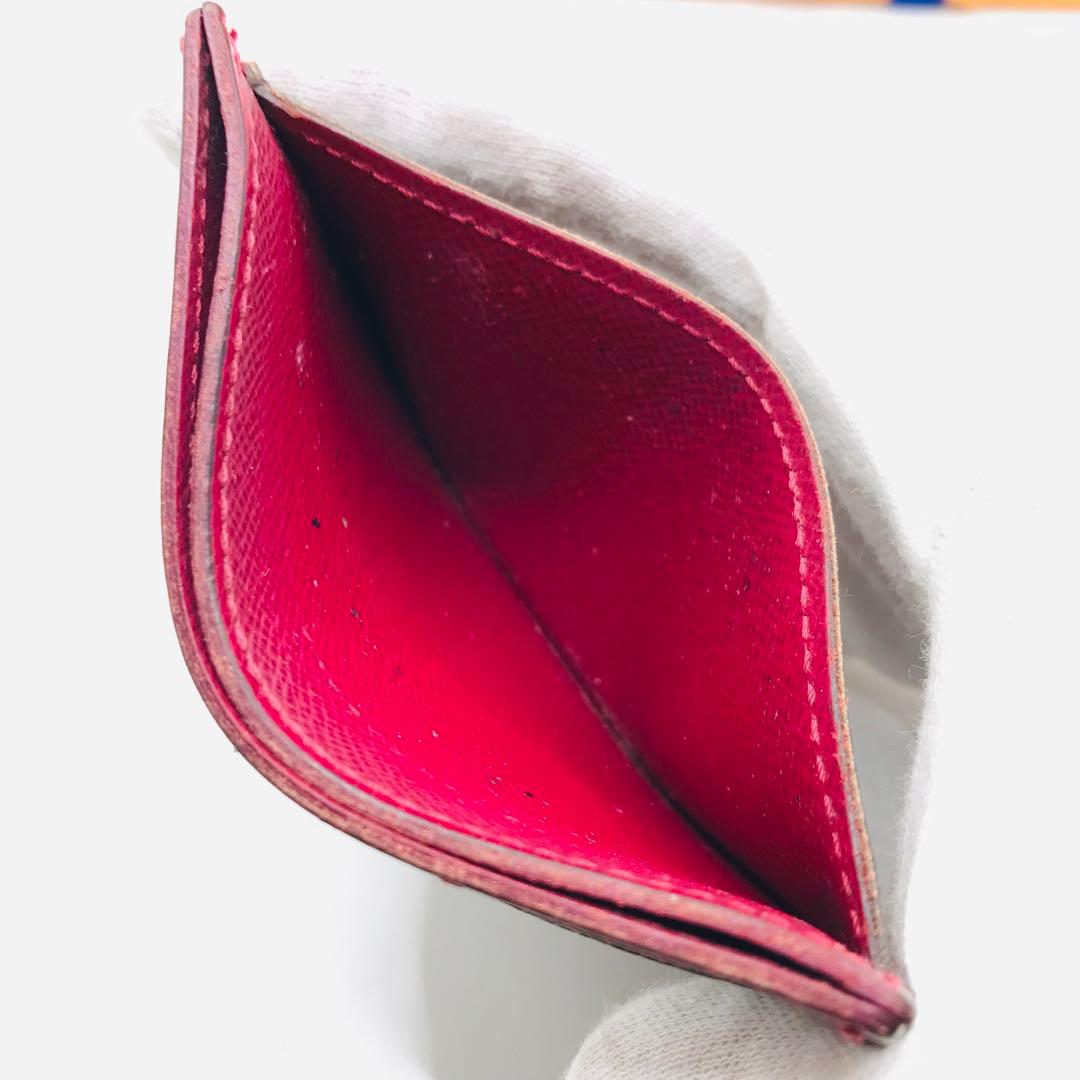 ルイヴィトン✨モノグラム フューシャ ポルトカルト サーンプル 名刺入れ ピンク