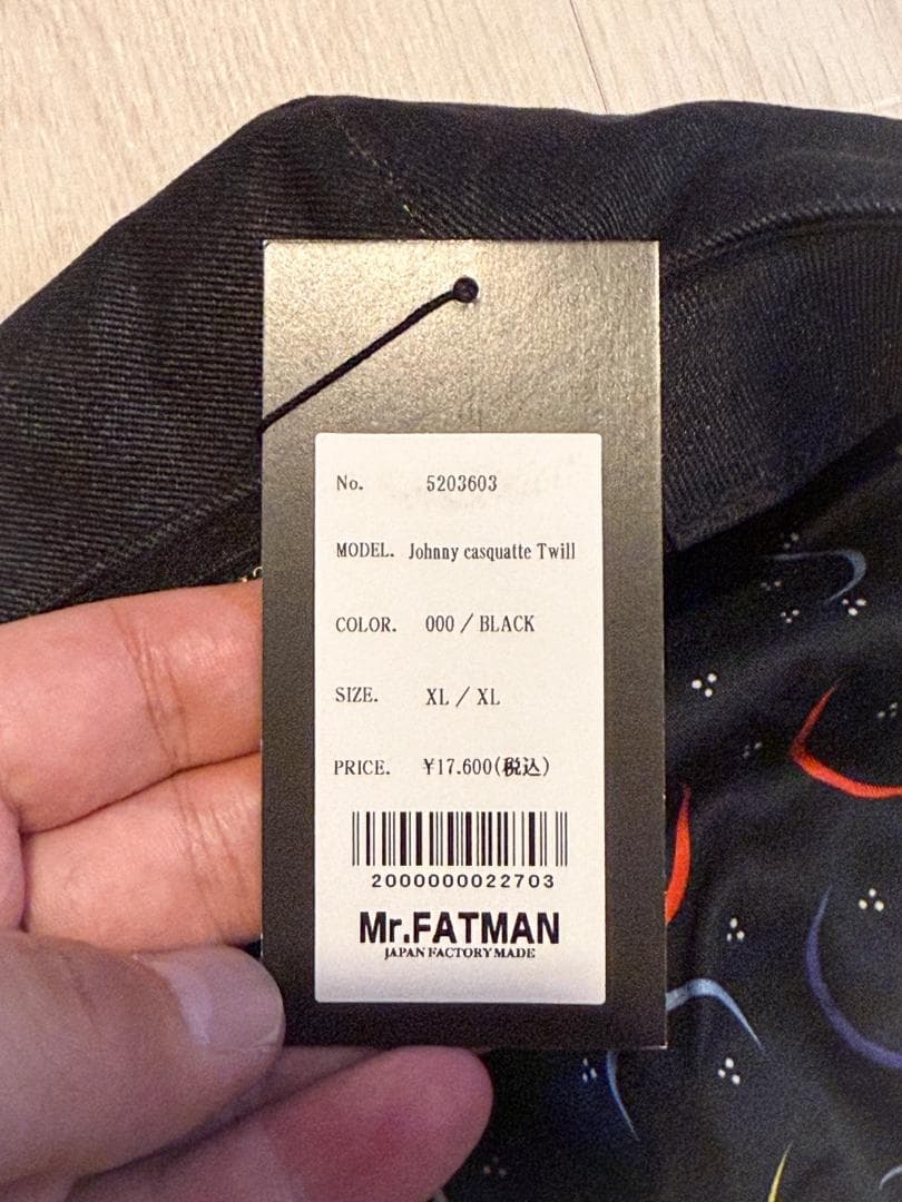 【新品未使用】Mr.FATMAN Johnny Casquette Twill