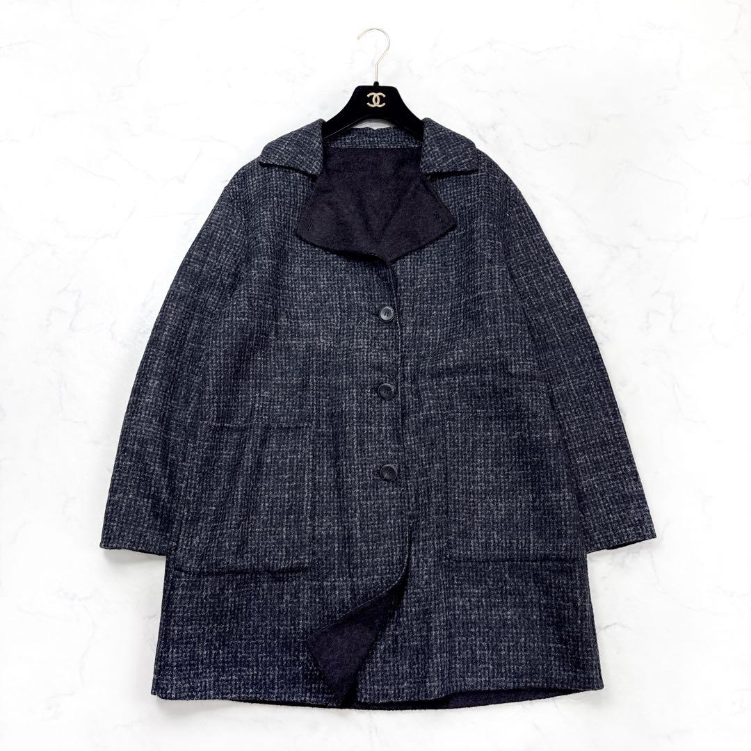 近年 Leilian レリアン ステファノーニ リバーシブル コート 9号