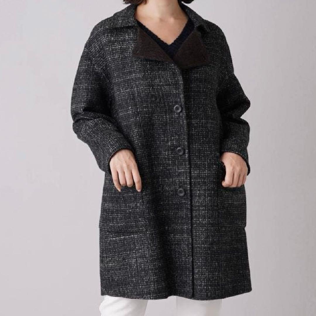 近年 Leilian レリアン ステファノーニ リバーシブル コート 9号