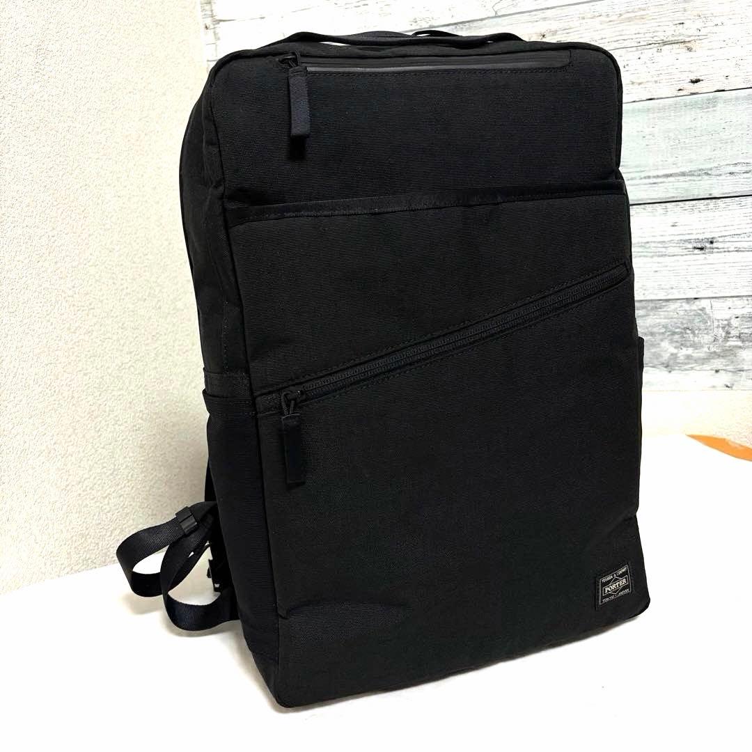 新品同様✨現行タグ ポーターハイブリッド リュック A4可 ブラック 吉田カバン