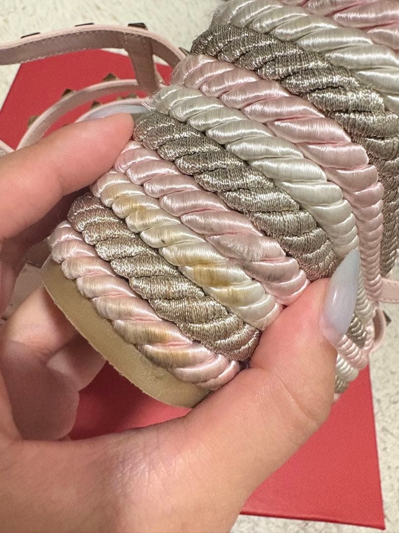 ♡様取り置き専用 VALENTINO スタッズ付きピンクサンダル