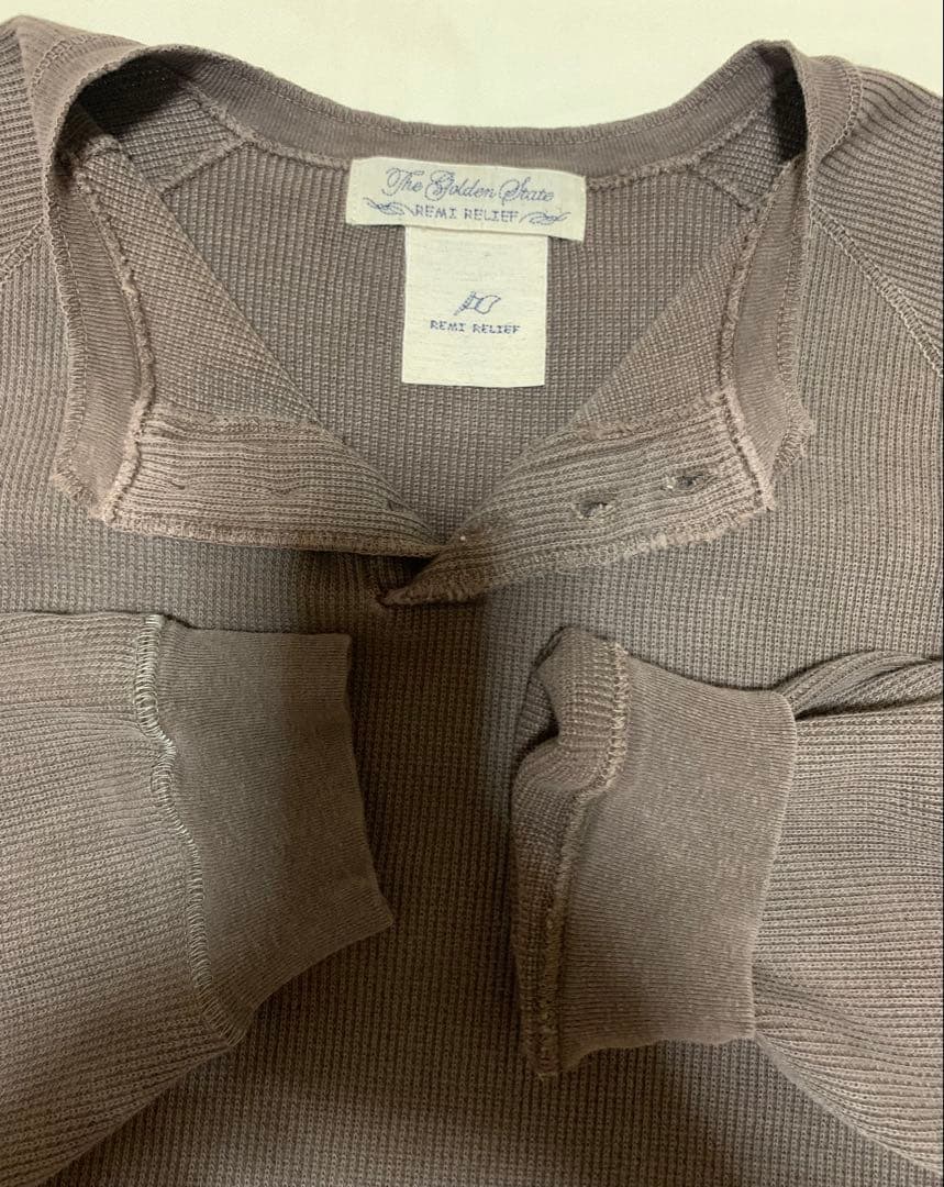 [ちぷお] REMI RELIEF HENLY ロングスリーブ Tシャツ