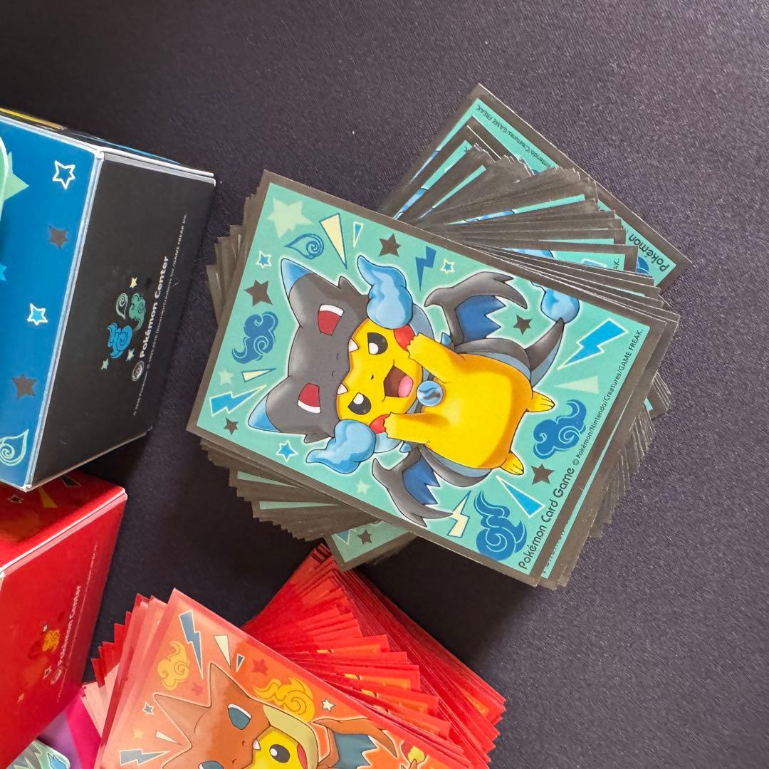 メガリザードンX Y ポンチョを着たピカチュウ　スリーブ　デッキケース　引退