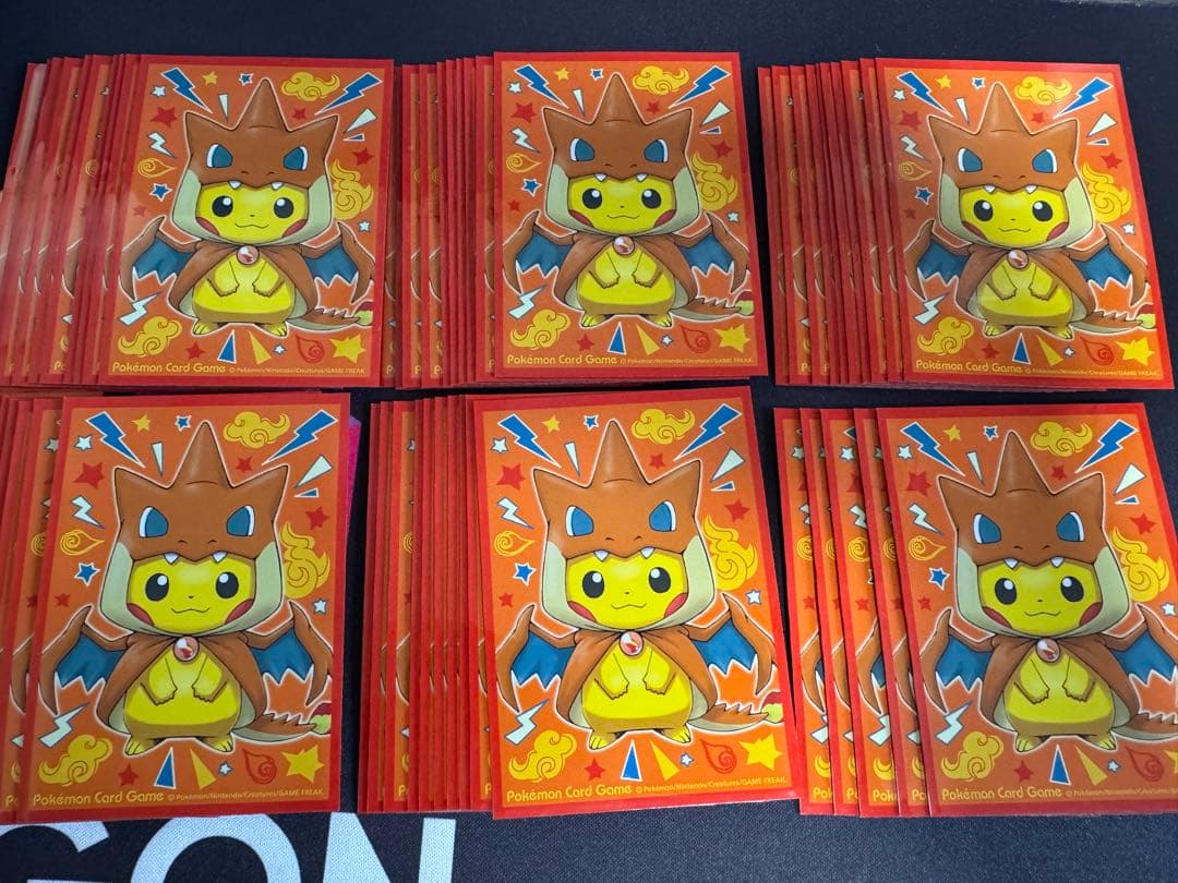 メガリザードンX Y ポンチョを着たピカチュウ　スリーブ　デッキケース　引退