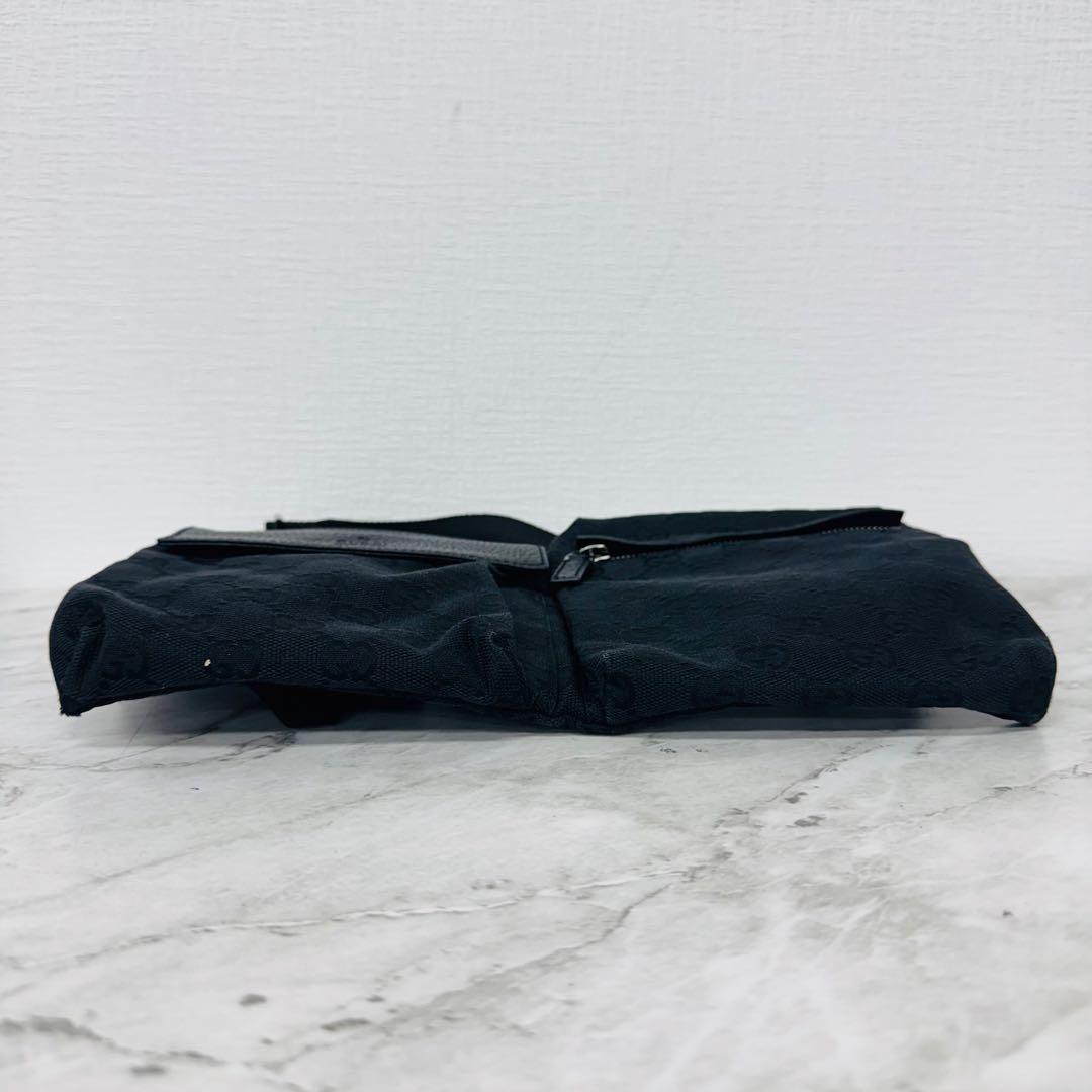 ✨GUCCI✨グッチ✨GG柄✨ロゴ✨ブラック✨ヴィンテージ✨ウエストポーチ✨