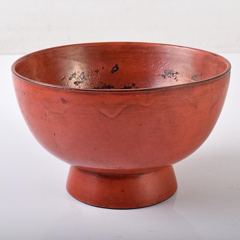 根来漆　金銀蒔絵　蟹文椀　時代箱付　M　R7922