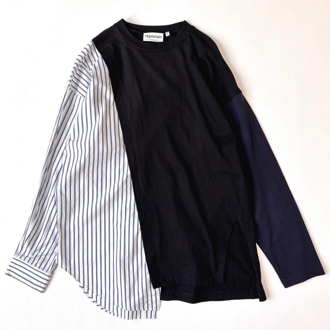 nagonstans ナゴンスタンス アシンメトリー ミックス プルオーバー