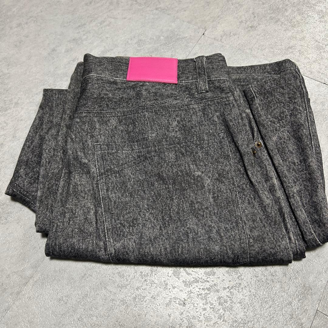 パンツ PLAY HOUR BAGGY PRINTED DENIM BLACK 1