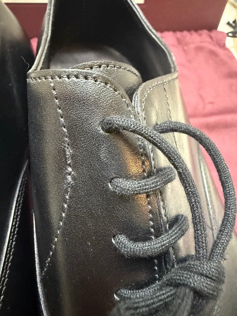 けん 美品箱付JOHN LOBBジョンロブ ストレートチップ9Eブラック