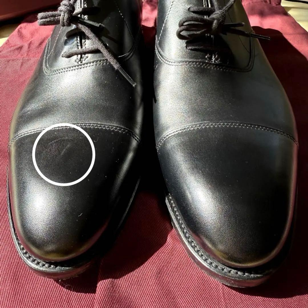 けん 美品箱付JOHN LOBBジョンロブ ストレートチップ9Eブラック