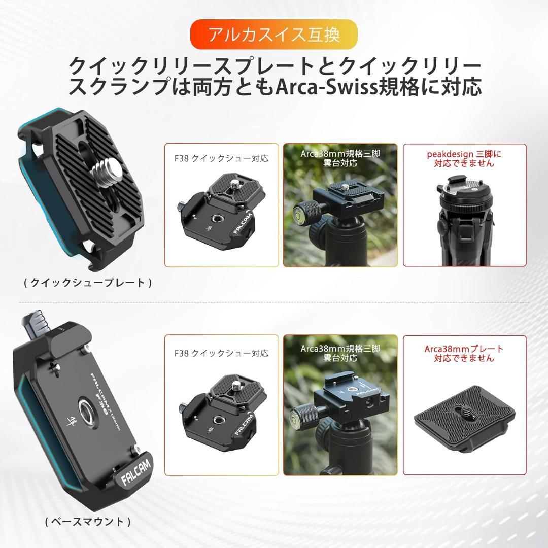FALCAM F38 クイックリリースプレート３個セット