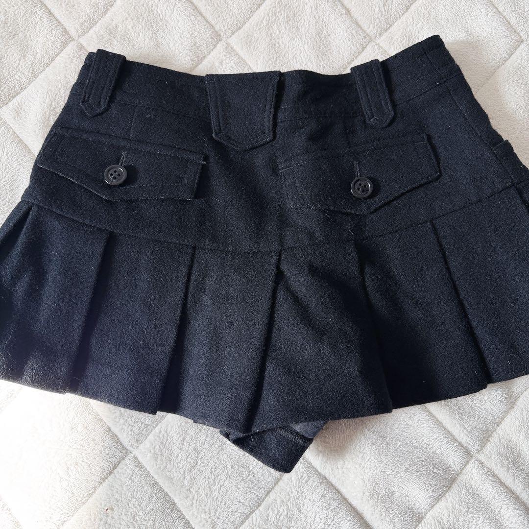 BURBERRY BLUE LABEL ブラックプリーツスカート 36