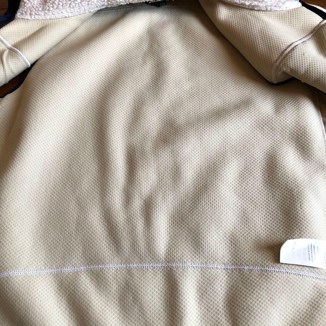 patagonia フリース ベスト M ホワイト/ネイビー【即日発送】