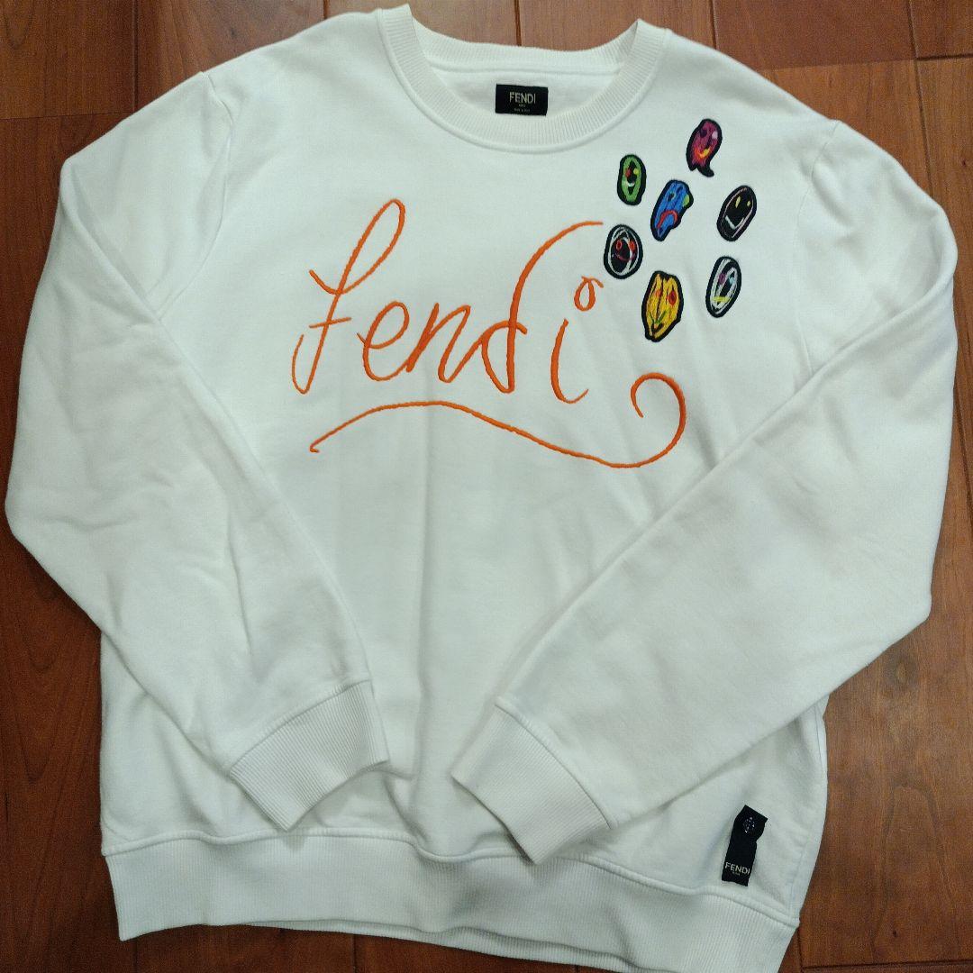 Fendi 刺繍トレーナー ホワイト