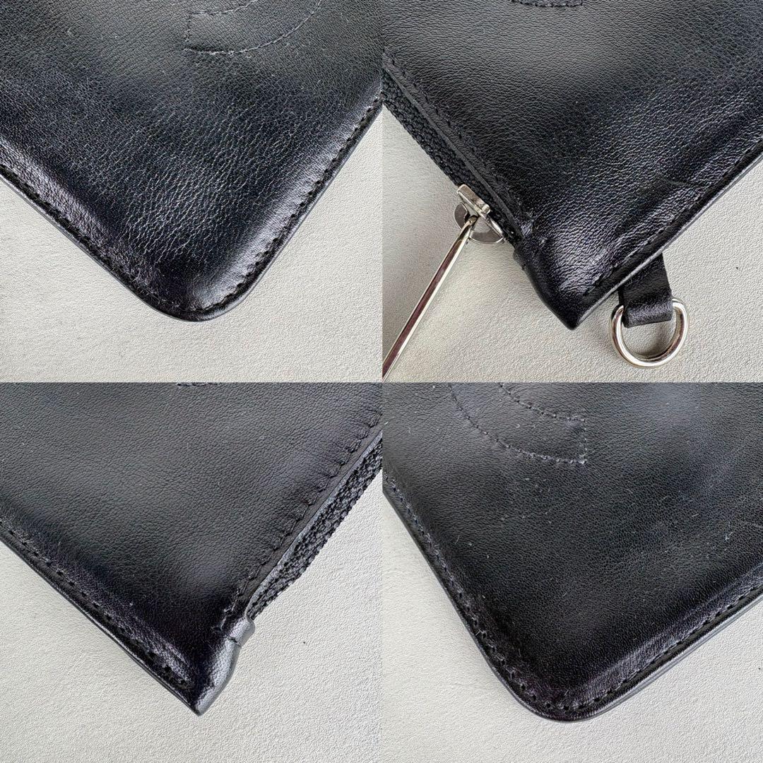 CHANEL シャネル　ポーチ　ラムスキン　カードケース　ケース　財布