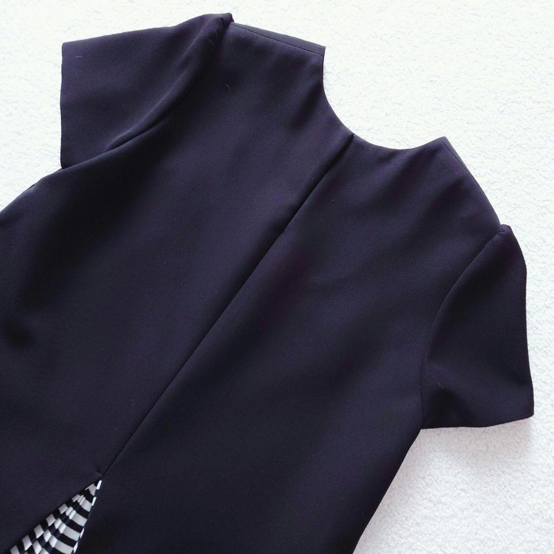 タグ付 ボーダーズアットバルコニー バックタックドレス