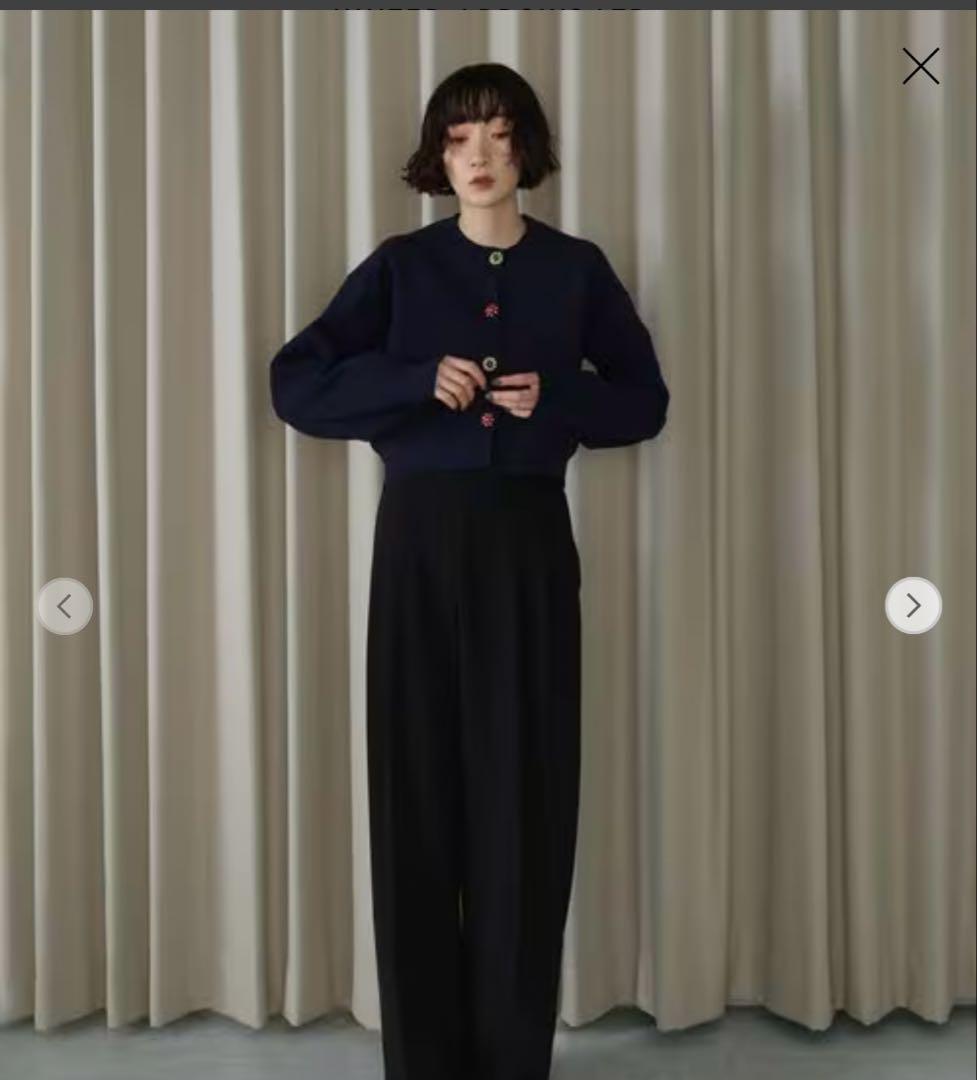 ＜EMMEL REFINES＞EM HW ビジュー ミニ カーディガン