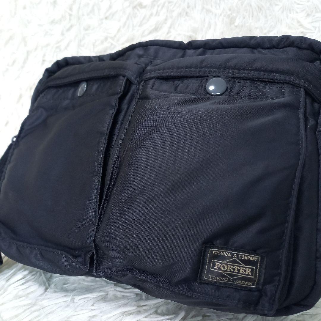 ●美品●　PORTER　TANKER　二層式　ショルダーバッグ　L　タンカー　黒
