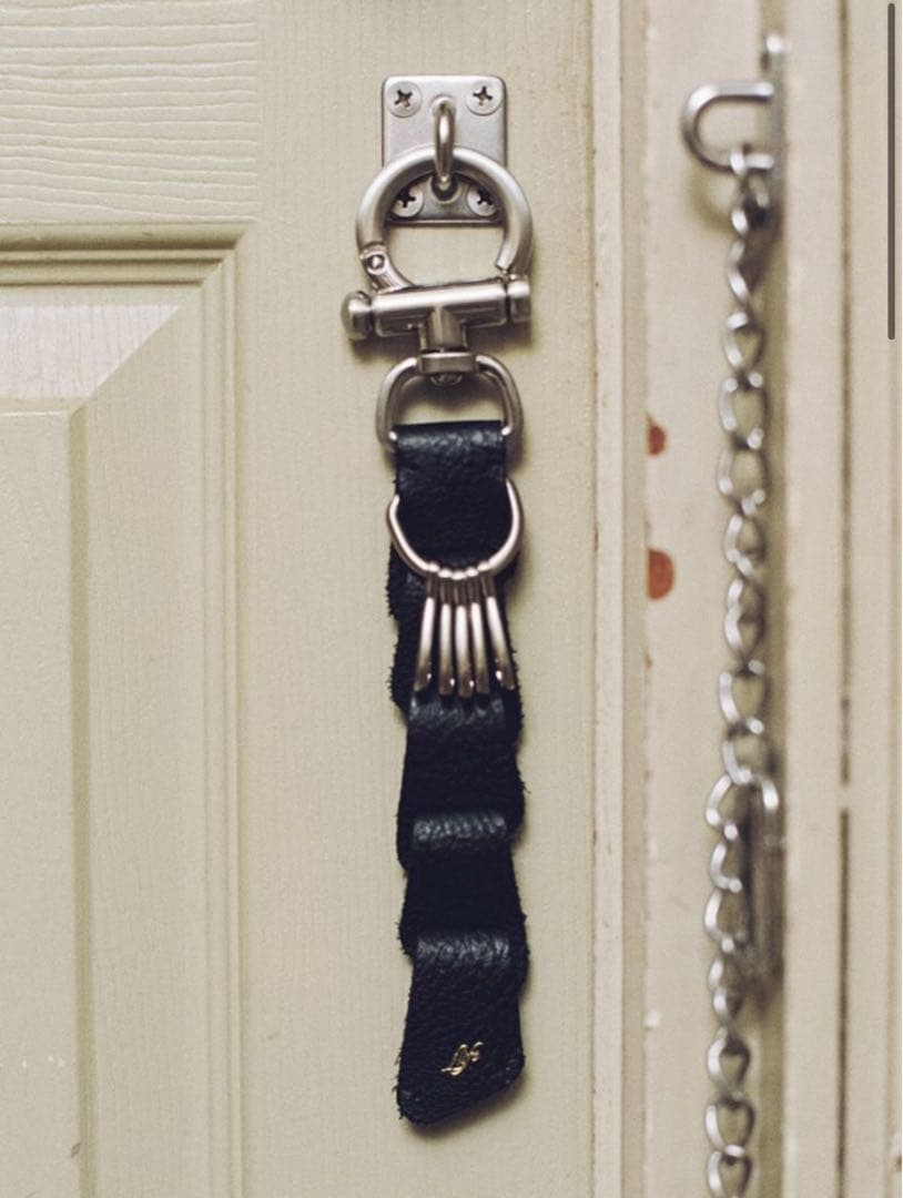 【新品未使用】　Llife LEATHER KEY CHAIN BLACK