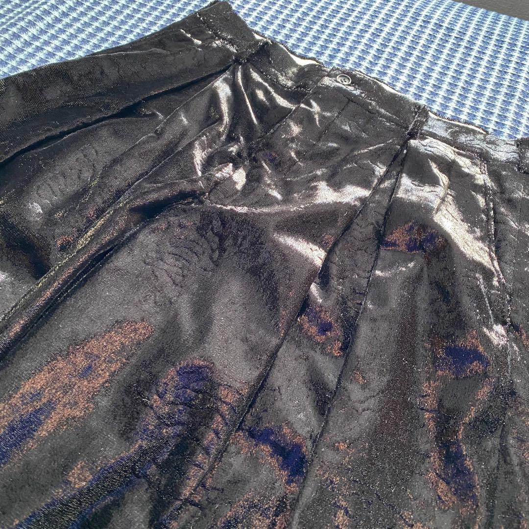 価*。様 オムプリュス 25SS ナイロン スパンコール ボックスプリーツ ショ