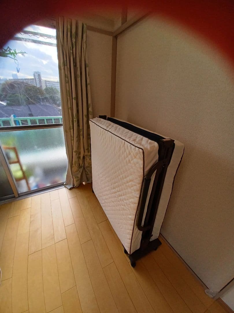 コンパクト折りたたみベッド　ショートシングル（完成品）