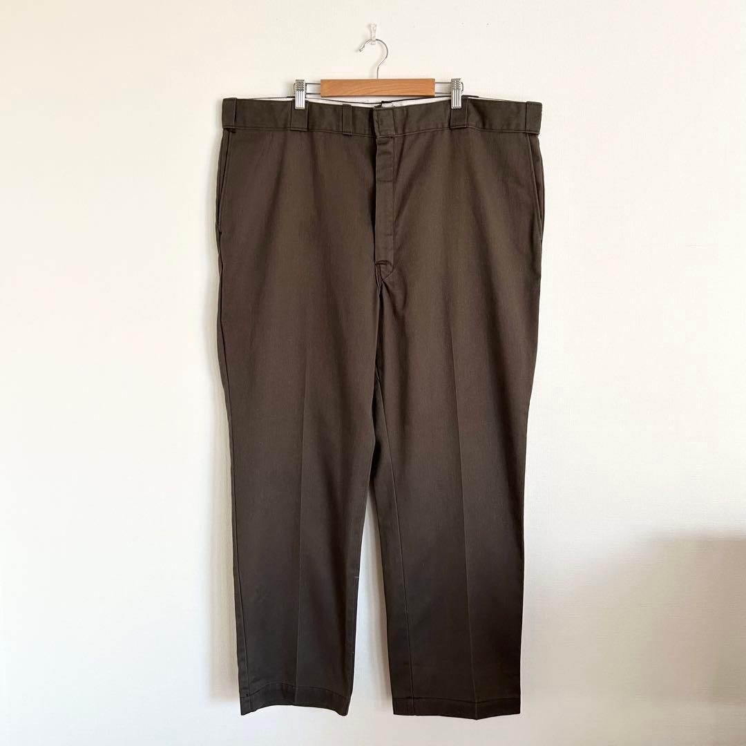 80s USA製 Dickies 874 ワークパンツ チビタグ オリーブ