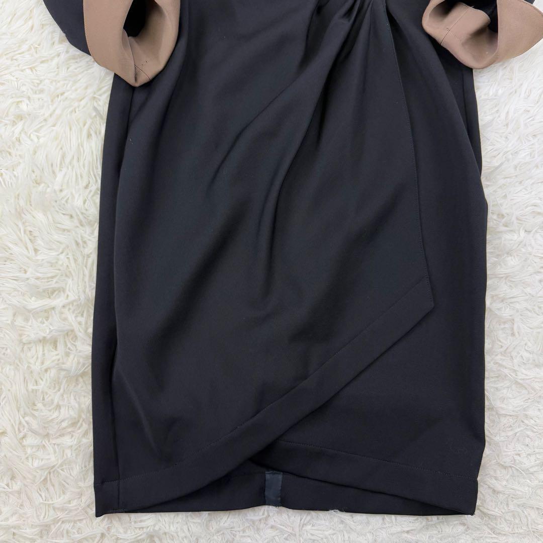 美品 ティエリーミュグレー オールド コート ウールギャバジン ワンピース 黒