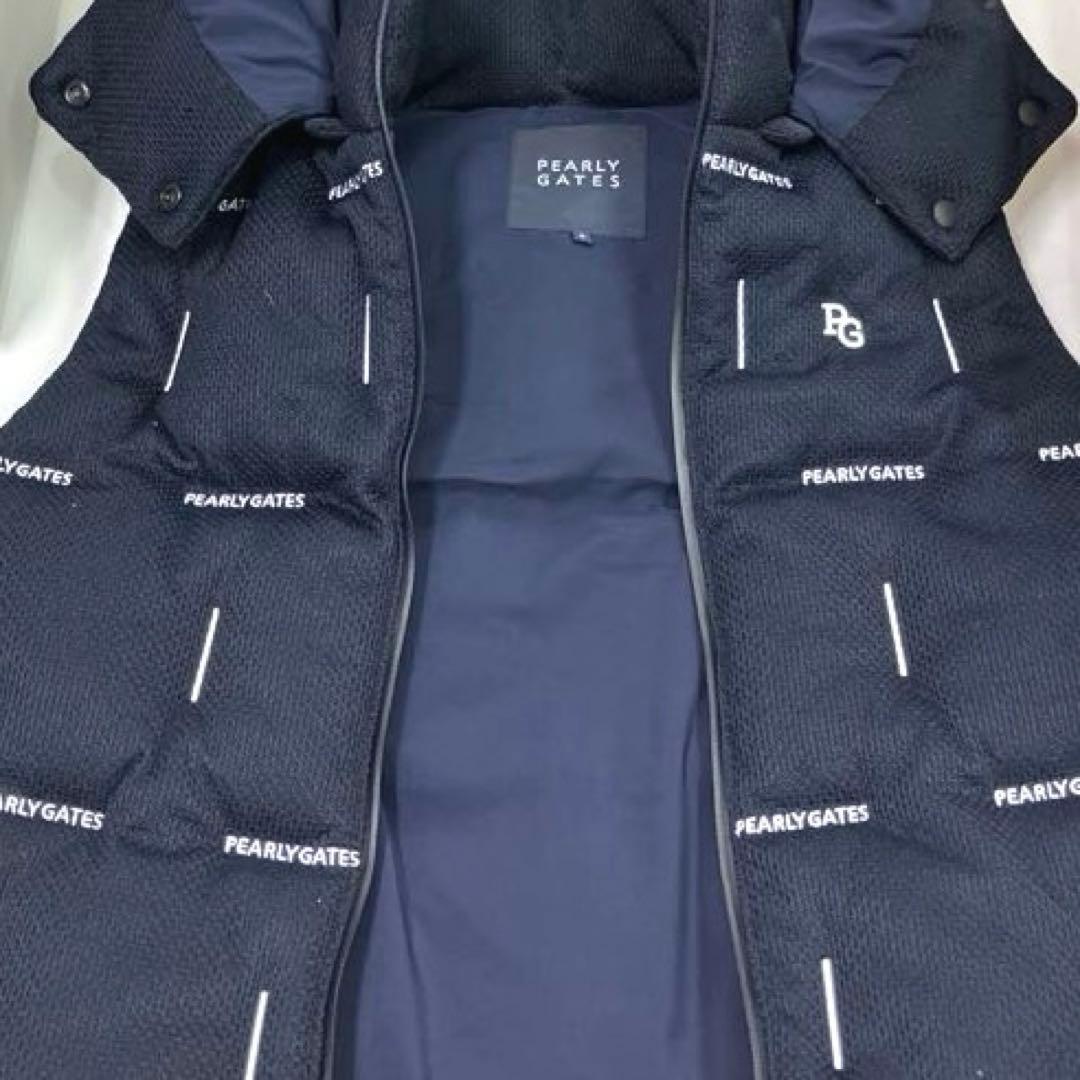 BAN 　PEARLY GATES フード付きベスト サイズ0 ロゴ刺繍