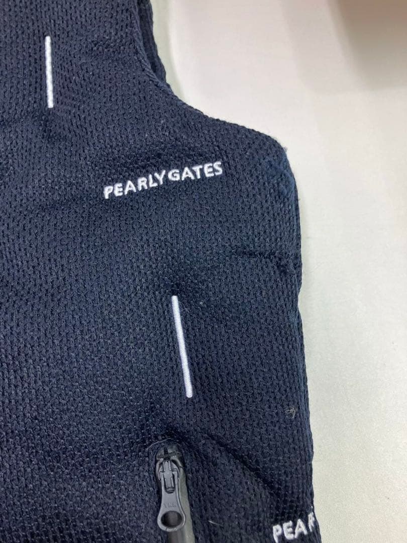 BAN 　PEARLY GATES フード付きベスト サイズ0 ロゴ刺繍